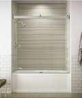 Barbados Bathtub Shower Door Bypass 1/4" (6mm) Regular Close (59" x 56")